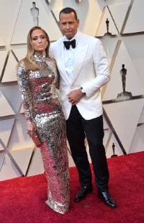 Jennifer Lopez and Alex Rodriguez arrive on the red carpet for the 91st annual Academy Awards at the Dolby Theatre in the Hollywood section of Los Angeles on February 24, 2019.  LAP20190224582 JIMxRUYMEN