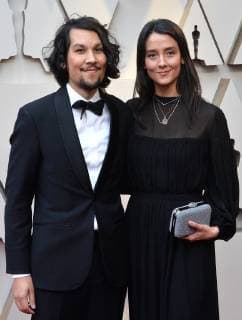 Trevor Jimenez (L) and guest arrive on the red carpet for the 91st annual Academy Awards at the Dolby Theatre in the Hollywood section of Los Angeles on February 24, 2019.  LAP20190224229 JIMxRUYMEN