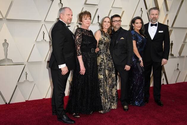 Mary H. Ellis (2nd from left), Oscar nominee and guest, Frank A. Montano (4th from left), Oscar nominee and guest, Jon Taylor (R) Oscar nominee and guest arrive on the red carpet of The 91st Oscars at the DolbyÂ® Theatre in Hollywood, CA on Sunday, February 24, 2019.  Copyright: xA.M.P.A.S.x 33781_142PLX