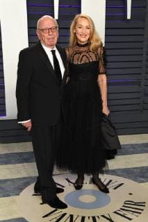 24 February 2019 - Los Angeles, California - Jerry Hall, Rupert Murdoch. 2019 Vanity Fair Oscar Party following the 91st Academy Awards held at the Wallis Annenberg Center for the Performing Arts. Photo Credit: Birdie Thompson AdMedia 235666 2019-02-24 California Los Angeles Etats-Unis  Copyright: xAdMediax STAR_235666_091