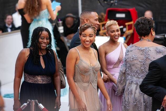 Amandla Stenberg and Meagan Good arrive on the red carpet of The 91st Oscars at the DolbyÂ® Theatre in Hollywood, CA on Sunday, February 24, 2019.  Copyright: xA.M.P.A.S.x 33781_391PLX