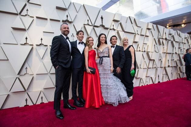 Oscar nominees Elizabeth Chai Vasarhelyi and Jimmy Chin with Alex Honnold and guests arrive on the red carpet of The 91st Oscars at the DolbyÂ® Theatre in Hollywood, CA on Sunday, February 24, 2019.  Copyright: xA.M.P.A.S.x 33781_406PLX