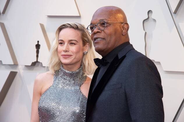 Brie Larson and Samuel L. Jackson arrive on the red carpet of The 91st Oscars at the DolbyÂ® Theatre in Hollywood, CA on Sunday, February 24, 2019.  Copyright: xA.M.P.A.S.x 33781_434PLX