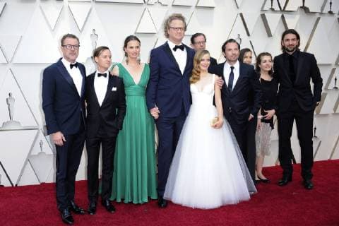 Sebastian Koch, Tom Schilling, Christiane Asschenfeldt, Florian Henckel von Donnersmarck, Dirk Schürhoff, Saskia Rosendahl, Quirin Berg, Mariette Rissenbeek, Gast und Max Wiedemann bei der Oscar Verleihung 2019 91st Annual Academy Awards im Dolby Theatre im Hollywood & Highland Center. Los Angeles, 24.02.2019
