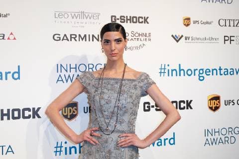Zoe Helali, Inhorgenta Award 2019 in den Eisbach Studios in Muenchen am 24.02.2019