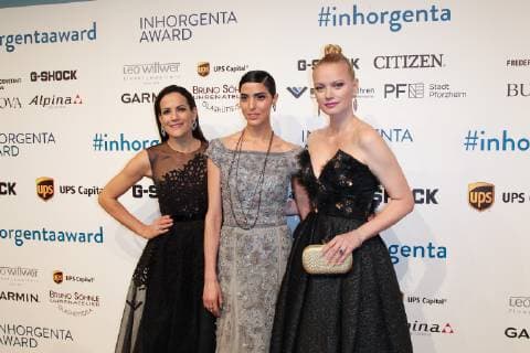 Bettina Zimmermann, Zoe Helali, Franziska Knuppe, Inhorgenta Award 2019 in den Eisbach Studios in Muenchen am 24.02.2019