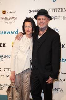 Patrik Muff mit Ehefrau Bele, Inhorgenta Award 2019 in den Eisbach Studios in Muenchen am 24.02.2019