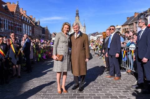 Entertainment Themen der Woche KW09 Entertainment Bilder des Tages Queen Mathilde of Belgium and King Philippe - Filip of Belgium pictured during a visit of Belgian Royal couple in Antwerp province, in the Lakenhal old construction and a meeting with the population, in Herentals, Tuesday 26 February 2019.  LUCxCLAESSEN 05538586