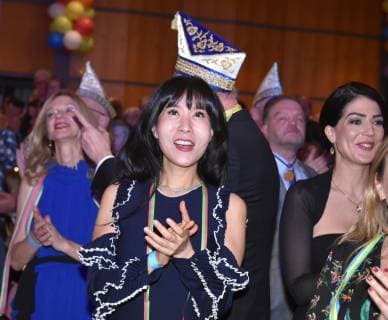 17.02.19 , Prunksitzung Lindener Narren , Oliver Pocher wird neuer Ehrensenator Schröder-Kim So-yeon, Gattin von Gerhardt Schröder *** 17 02 19 Splendor meeting Linden fool Oliver Pocher becomes new Honorary Senator Schröder Kim So yeon Wife of Gerhardt Schröder
