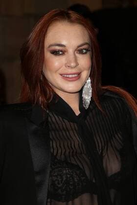 Lindsay Lohan à Paris pendant la Fashion Week. 235771 2019-02-26 Paris France  Copyright: xSebastienxFremontx xStarfacex STAR_235771_014