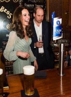 . 27 02 2019. Belfast , Northern Ireland, United Kingdom. The Duke and Duchess of Cambridge at the Belfast Empire Music Hall where they pulled pints of beer on the first day of their two day trip to Northern Ireland. Pic: i-Images Pool  xi-Imagesx xPoolx IIM-19346-0240