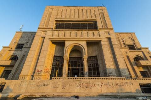 The summer palace of Saddam Hussein, Babylon, Iraq, Middle East Copyright: MichaelxRunkel 1184-2981