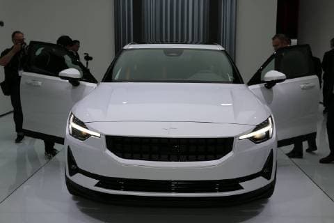 Polestar 2 (Elektroauto, Volvo - Konzern), Weltpremiere, 89. Internationaler Automobil Salon Genf (CH) 2019 (07. - 17.03.2019, Geneva International Motor Show, Autoausstellung, Auto, Messe, Palexpo Genève, Schweiz), Pressetag 05.03.2019, *** Polestar 2 Electric Car Volvo Group World Premiere 89 International Motor Show Geneva CH 2019 07 17 03 2019 Geneva International Motor Show Motor Show Palexpo Geneva Switzerland Press Day 05 03 2019