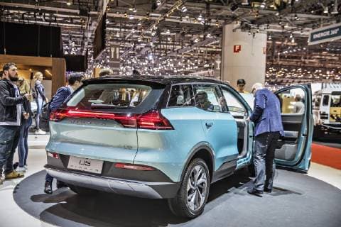 Aiways U5, Chinese electric SUV, was presented during the 2019 Geneva International Motor Show on Wednesday, March 6th, 2019. (CTKxPhoto RenexFluger) CTKPhotoF201903061217301  hop