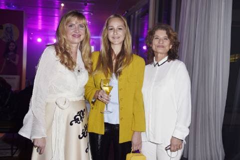 Nanna Kuckuck, Esther Seibt und Gabrielle Scharnitzky beim Iconista Award 2019 im Cafe Moskau. Berlin, 06.03.2019