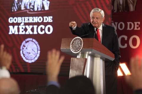 March 7, 2019 - EUM20190307NAC02.JPG .CIUDAD DE MEXICO. PresidencyPresidente-AMLO.- El presidente Andres Manuel Lopez Obrador, durante su conferencia matutina en Palacio Nacional, asegura que la venta de terrenos de la Secretaria de la Defensa Nacional (Sedena) se pondra a consulta. Foto: Agencia EL UNIVERSALIrvin OlivaresEELG Copyright: xElxUniversalx