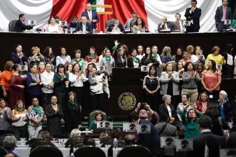 March 7, 2019 - EUM20190307NAC08.JPG .CIUDAD DE MEXICO. CongressCongreso-Dia de la Mujer.- 7 de marzo de 2019. Aspectos de la conmemoracion del Dia Internacional de la Mujer en la Camara de Diputados. Foto: Agencia EL UNIVERSALAgustin SalinasEELG Copyright: xElxUniversalx