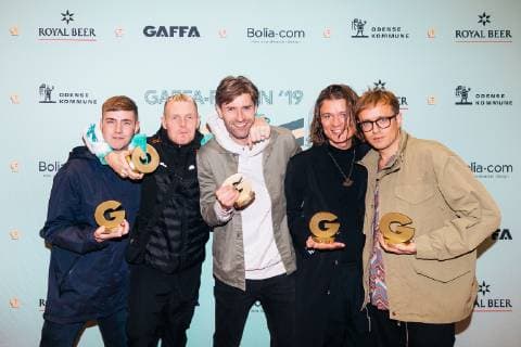Odense, Preisverleihung Gaffa Minds Of 99. Musikprisen Gaffa-Prisen 2019 uddeles ved et show torsdag den 7 marts 2019 i Odense. Showet begynder klokken 20.00 og finder sted i Odeon. Der uddeles blandt andet priser til aarets danske udgivelse, aarets danske band og aarets danske solist. Billederne maa kun benyttes til redaktionel omtale af Gaffa-priserne 2019 og maa ikke anvendes i kommercielt oejemed. Billederne maa ikke lagres efter anvendelse. , Odense Denmark