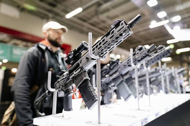 Gewehre von SIG Sauer auf der Enforce Tac Polizei- und Sicherheitsmesse in der Nürnberger Messe. Nürnberg, 07.03.2019