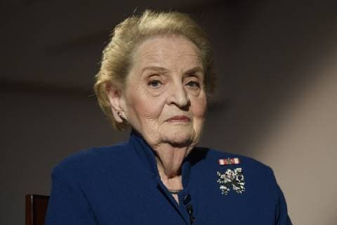 Former US secretary of state Madeleine Albright, born in former Czechoslovakia, came to Prague today, on Monday, March 10, 2019, for a visit during which she will present her new book Fascism: A Warning, published in Czech in December. Albright played a vital role in the process in which some former Eastern Bloc countries, the Czech Republic, Poland and Hungary, were eventually accepted to NATO in 1999. (CTKxPhoto OndrejxDeml) CTKPhotoP201903100630101  dml 003