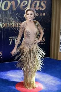 TV Novelas Awards in Mexiko-Stadt March 11, 2019 - EUM20190311ESP06.JPG .CIUDAD DE MEXICO. AwardsPremios-TV y Novelas.- Aspectos de la alfombra de los premios TV y Novelas la noche del domingo 10 de marzo de 2019. En la imagen la actriz Angelique Boyer. Foto: Agencia EL UNIVERSALLuis CortesEELG Copyright: xElxUniversalx