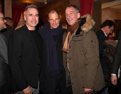 Manou Lubowski, Thorsten Nindel und Heio von Stetten ndF neue deusche Filmgesellschaft mbH ndF : after work Party Parkcafe München 13. März 2019 *** Manou Lubowski Thorsten Nindel and Heio von Stetten ndF neue deusche Filmgesellschaft mbH ndF after work Party Parkcafe Munich 13 March 2019