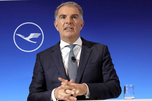 News Themen der Woche KW11 News Bilder des Tages 14.03.2019, Frankfurt, DEU Jahrespressekonferenz der Lufthansa Group. Carsten Spohr, Vorsitzender des Vorstandes Lufthansa Group