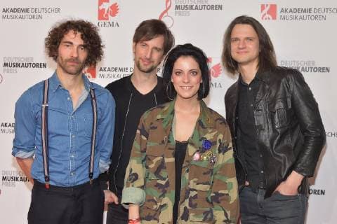 11. Deutscher Musikautorenpreis 2019 Band Silbermond mit Frontfrau Stefanie Kloss Ankunft, roter Teppich zum 11. Deutschen Musikautorenpreis im Hotel Ritz Carlton in Berlin am 14.03.2019