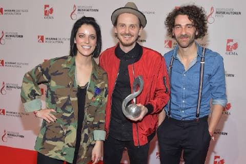11. Deutscher Musikautorenpreis 2019 Stefanie Kloss, Maxim Richarz, Andreas Nowak Ankunft, roter Teppich zum 11. Deutschen Musikautorenpreis im Hotel Ritz Carlton in Berlin am 14.03.2019