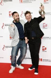 Bürger Lars Dietrich und Suli Puschban bei der 11. Verleihung des Deutschen Musikautorenpreises 2019 im Hotel Ritz Carlton. Berlin, 14.03.2019