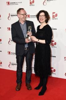 Michael Maierhof und Julia Cloot bei der 11. Verleihung des Deutschen Musikautorenpreises 2019 im Hotel Ritz Carlton. Berlin, 14.03.2019