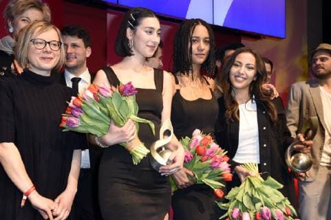 Elif Demirezer, Lary Poppins und Namika bei der 11. Verleihung des Deutschen Musikautorenpreises 2019 im Hotel Ritz Carlton. Berlin, 14.03.2019