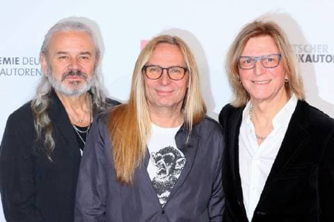 Musikautorenpreis 14.03.2019 Band Silly: Hans-Juergen - Jaecki - Reznicek + Uwe Hassbecker + Ruediger - Ritchie - Barton bei der Verleihung des Deutscher Musikautorenpreis im Hotel Ritz Carlton, Potsdamer Platz, Berlin - 14.03.2019 -