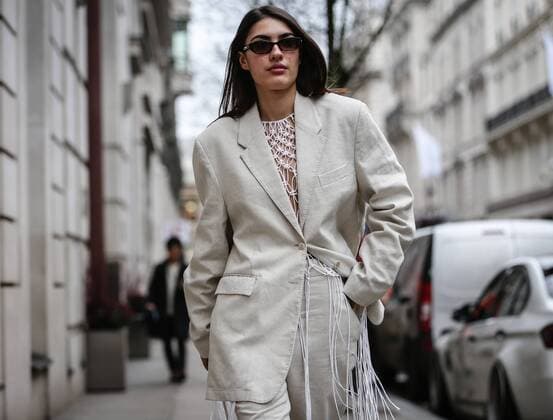 UK: On the Street London LONDON, UK- February 16 2019: Patricia Manfield on the street during the London Fashion Week. London United Kingdom  MauroxDelxSignore