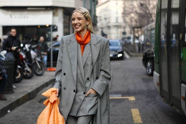 Leonie Hanne attending the Max Mara show during Milan Fashion Week - Feb 21, 2019 - MFW: Fall 2019 Street Style Day 2, Milan Italy  Copyright: xValentinaxRanierix VRMFW20190221ZDC220
