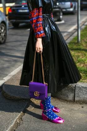 A chic showgoer attending the Fendi show during Milan Fashion Week - Feb 21, 2019 - MFW: Fall 2019 Street Style Day 2, Milan Italy  Copyright: xValentinaxRanierix VRMFW20190221ZDC49
