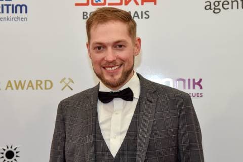 14. Steiger Award am 16.03.2019 im Casino der Zeche Zollverein in Essen Dominik Buch ist Gast bei der Verleihung des Steiger Award 2019