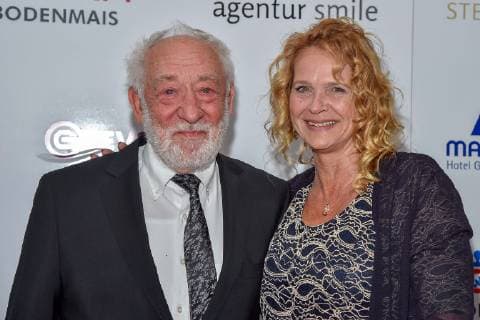 14. Steiger Award am 16.03.2019 im Casino der Zeche Zollverein in Essen Dieter Hallervordern und Christine Zander bei der Verleihung des Steiger Award