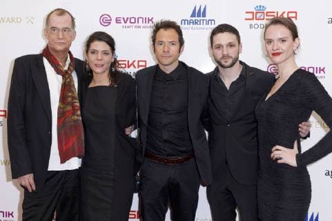 Georg Uecker, Sara Turchetto, Joris Gratwohl, Arne Rudolf und Cosima Viola bei der Verleihung vom 14. Steiger Award 2019 im Casino Zollverein. Essen, 16.03.2019