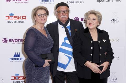 Andrea Spatzek, Hans W. Geißendörfer und Marie-Luise Marjan bei der Verleihung vom 14. Steiger Award 2019 im Casino Zollverein. Essen, 16.03.2019