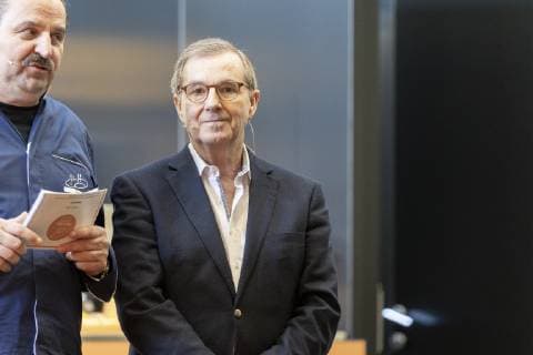 Entertainment Bilder des Tages Auftrittsserie nach Zusammenburch im Tagesschau Studio - Jan Hofer auf der INTERNORGA moderiert gemeinsam mit Johann Lafer vier Tage lang den Kochwettbewerb Next Chef Award;Auftrittsserie nach Zusammenburch im Tagesschau Studio - Jan Hofer auf der INTERNORGA moderiert gemeinsam mit Johann Lafer vier Tage lang den Kochwettbewerb Next Chef Award, Hamburg Hamburg Deutschland Messegelände