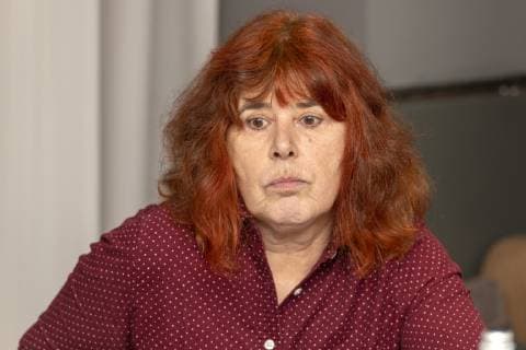 Mehr Geld für die freie Musikszene? Im Bild die frei Jazzmusikerin Ulla Oster. Bei einem Pressegespräch erläuterte NRW-Kultur- und Wissenschaftsministerin Isabel Pfeiffer-Poensgen im Stadtgarten Köln in der Venlo-Lounge am 18. 03. 19. die Pläne der Landesregierung, der Freien Szene Musik mehr Geld zur Verfügung zu stellen und neue Förderungen zukommen zu lassen. Köln Nordrhein-Westfalen Deutschland