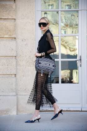 Leonie Hanne attending the Dior show during Paris Fashion Week - Feb 26, 2019 - PFW: Fall 2019 Street Style Day 2, Paris France  Copyright: xMichaelxIpx MIpPFW20190226ZDC37