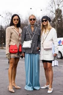 Anna Rosa Vitiello, Vanessa Hong, and Charlotte Groeneveld attending the Chanel show during Paris Fashion Week - March 5, 2019 - PFW: Fall 2019 Street Style Day 9, Paris France  Copyright: xValentinaxRanierix VRPFW20190305ZDC108