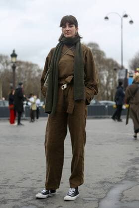 Model Cris Herrmann attending the Chanel show during Paris Fashion Week - March 5, 2019 - PFW: Fall 2019 Street Style Day 9, Paris France  Copyright: xValentinaxRanierix VRPFW20190305ZDC44