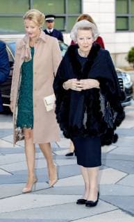 18-03-2019 Veldhoven Princess Beatrix and Princess Mabel arriving for the presentation of the 5th Prince Friso engineering award at ASML in Veldhoven.  Copyright: xPPEx