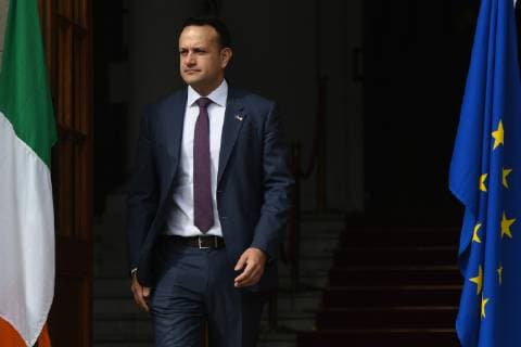 March 19, 2019 - Taoiseach Leo Varadkar (Irish Prime Minister) awaits for European Council President Donald Tusk in the Government Buildings in Dublin, to consider any requests from the UK to delay Brexit..On Tuesday, March 19, 2019, in Dublin, Ireland.  - ZUMAn230 20190319_zaa_n230_007 Copyright: xArturxWidakx