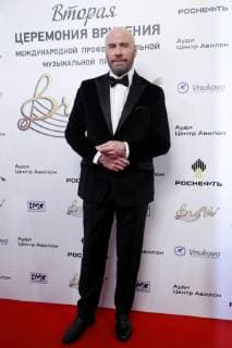 MOSCOW, RUSSIA â€“ MARCH 19, 2019: American actor John Travolta ahead of a ceremony to present BraVo international classical music awards at the Bolshoi Theatre. Mikhail Japaridze TASS  TS0A51B8