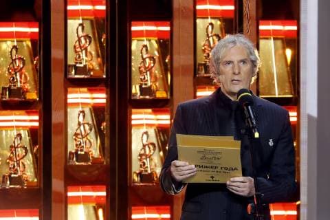 MOSCOW, RUSSIA â€“ MARCH 19, 2019: American singer-songwriter Michael Bolton at a ceremony to present BraVo international classical music awards at the Bolshoi Theatre. Mikhail Japaridze TASS  TS0A523A