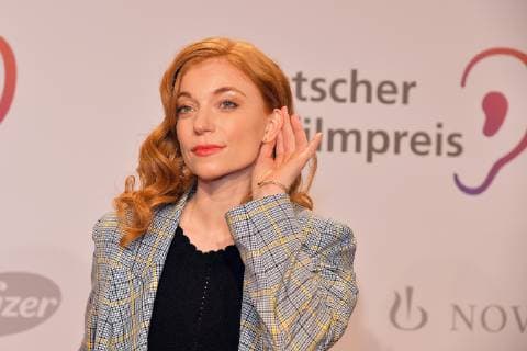 17. Deutscher Hoerfilmpreis Marleen Lohse Ankunft, roter Teppich zum 17. Deutscher Hoerfilmpreis in der Hauptstadtrepraesentanz der Deutschen Telekom in Berlin am 19.03.2019